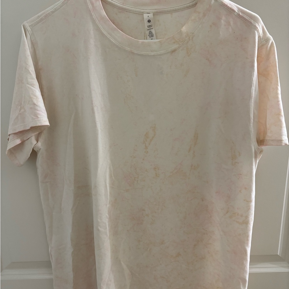 lululemon athletica Cream Short Sleeve Tee